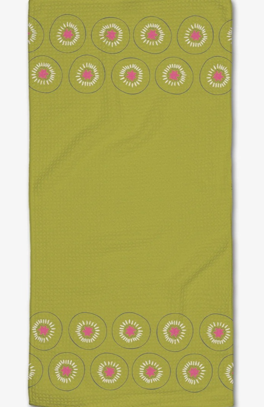 Geometry Kiwi Kraze Tea Towel