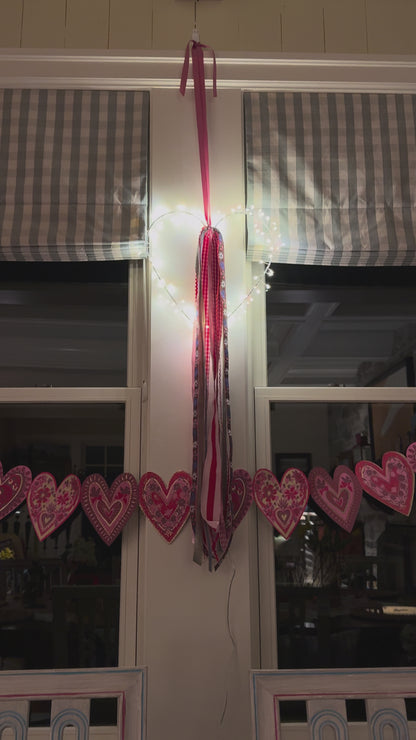 Electric Iron Heart 13.75"H  (red, warm white or flashing option)