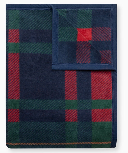 ChappyWrap Sebago Tartan Navy Blanket