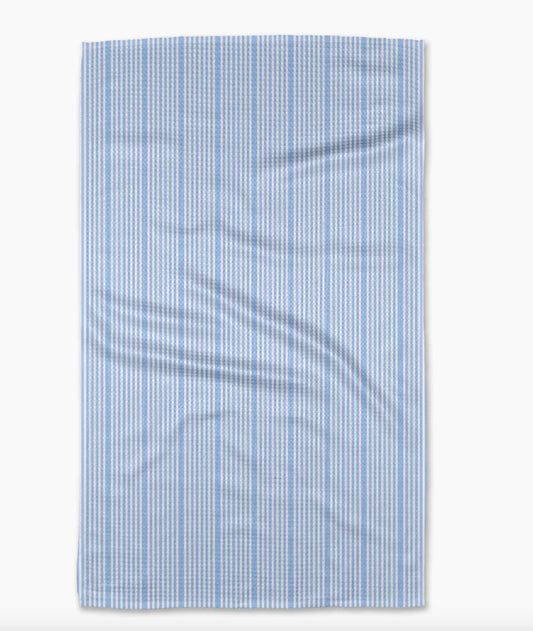 Geometry Soft Summer Blue Tea Towel